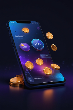 Smartphone mit Riverspin Casino App